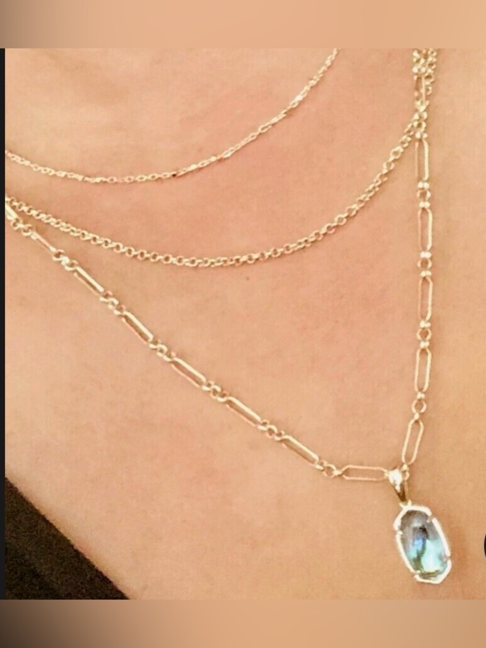 Kendra Scott Elisa Triple Strand Necklace